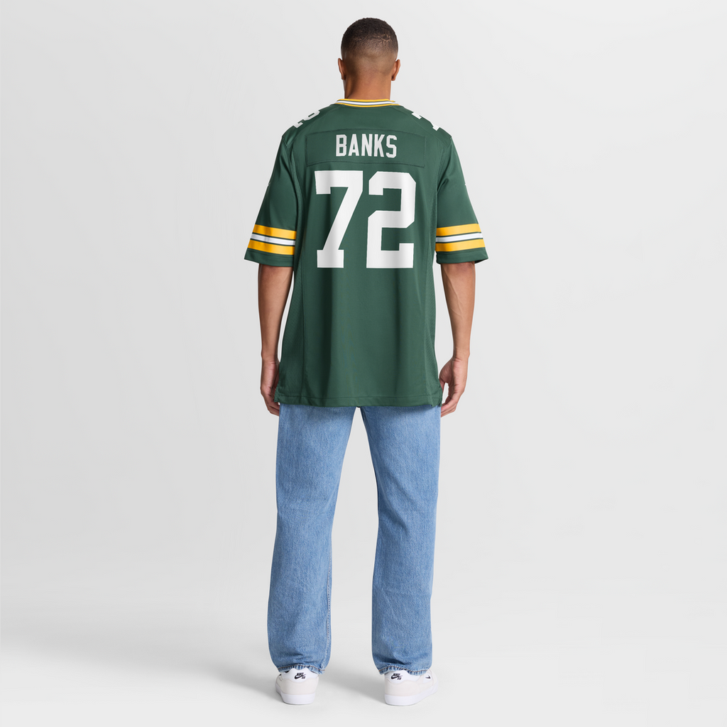 Brant Banks Green Bay Packers Nike Team Game Jersey -  Green