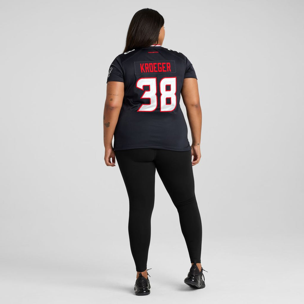 Kai Kroeger Houston Texans Nike Women's Team Game Jersey -  Navy
