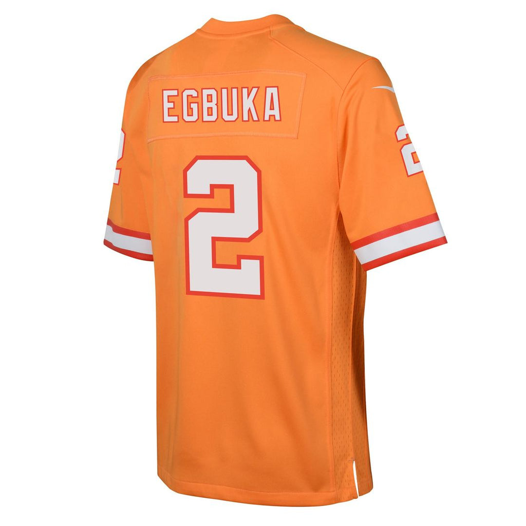 Emeka Egbuka Tampa Bay Buccaneers Nike Youth Team Game Jersey - Orange
