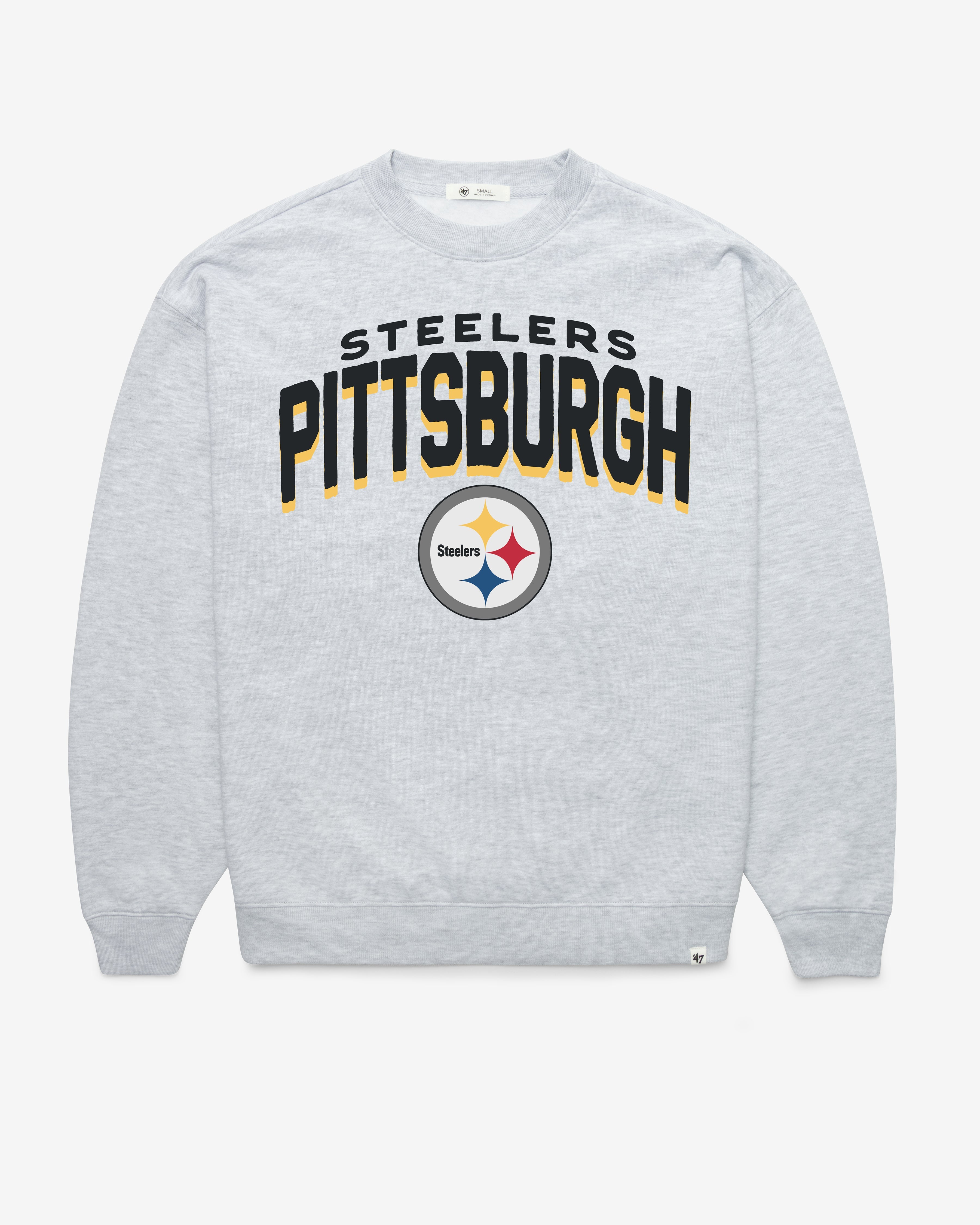 PITTSBURGH STEELERS CAMPUS ARCH CLOUD '47 OVERSIZED CREW WOMENS