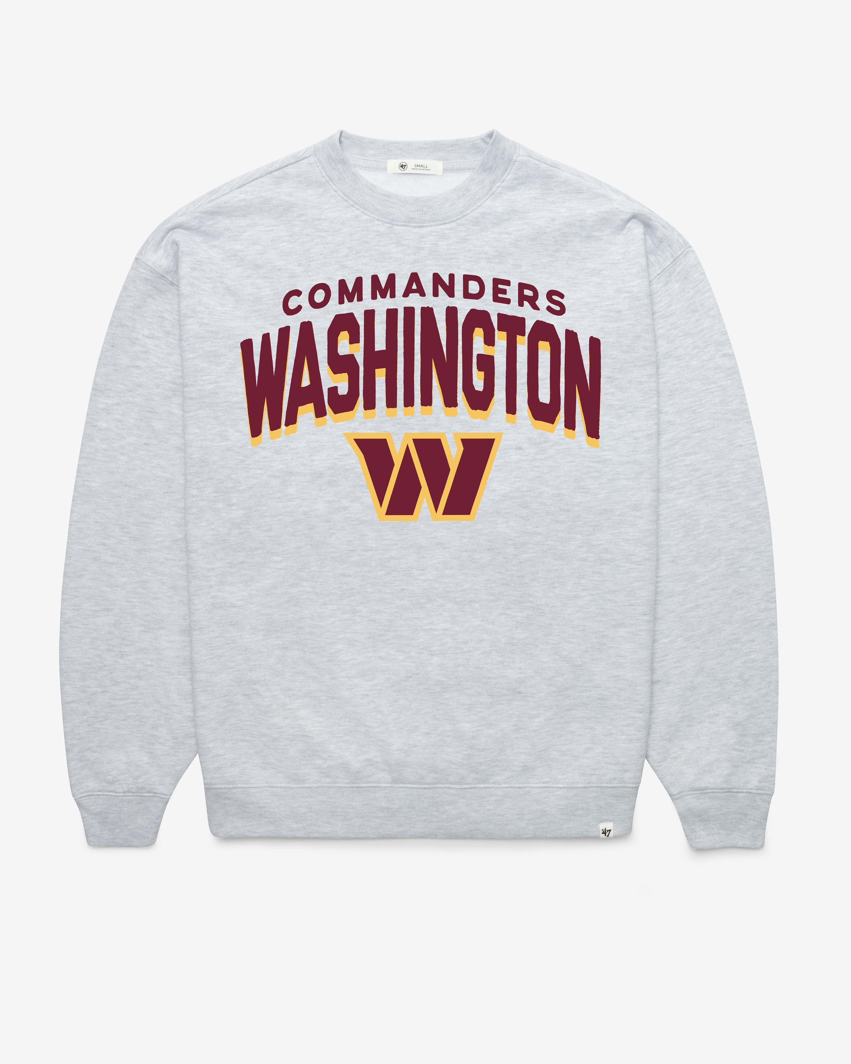 WASHINGTON COMMANDERS CAMPUS ARCH CLOUD '47 OVERSIZED CREW WOMENS