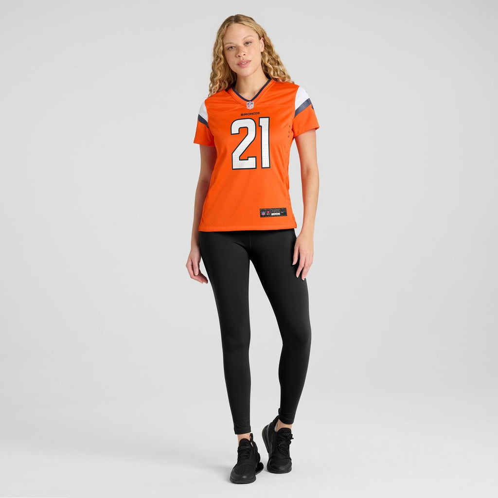 Riley Moss Denver Broncos Nike Women's Team Game Jersey -  Orange