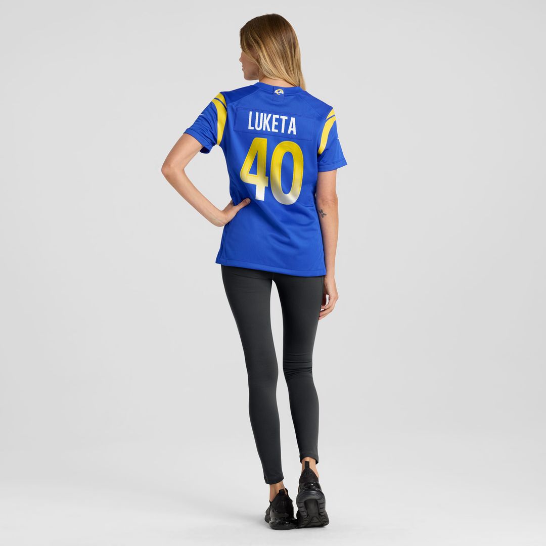 Jesse Luketa Los Angeles Rams Nike Women's Team Game Jersey -  Royal