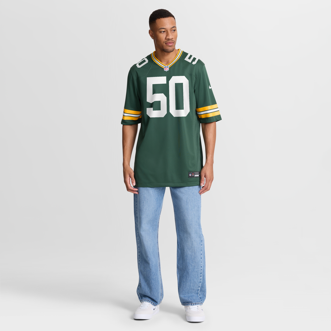 Zach Tom Green Bay Packers Nike Game Player Jersey - Green