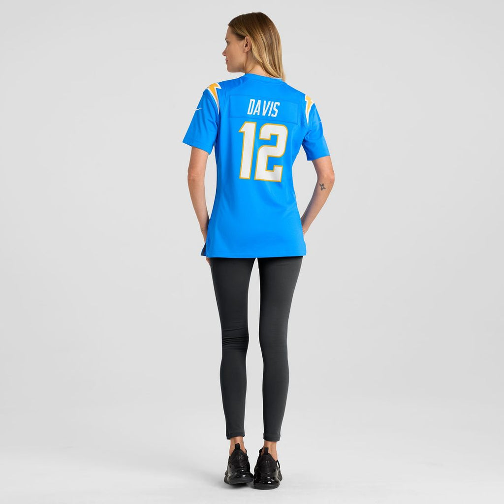 Derius Davis Los Angeles Chargers Nike Women's Team Game Jersey - Powder Blue
