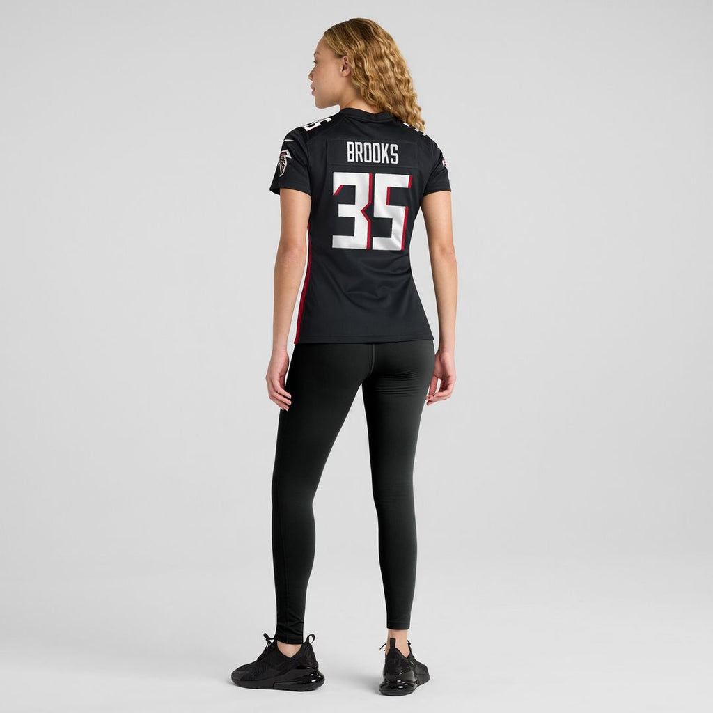 Natrone Brooks Atlanta Falcons Nike Women's Team Game Jersey -  Black
