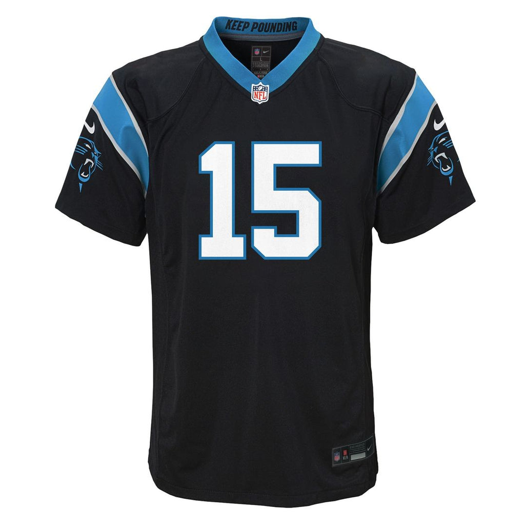 Jimmy Horn Jr. Carolina Panthers Nike Youth Team Game Jersey - Black