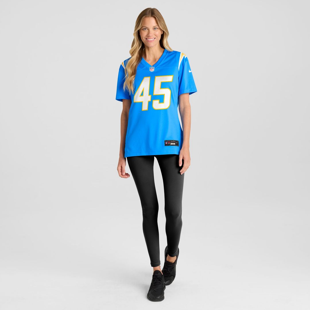 Tuli Tuipulotu Los Angeles Chargers Nike Women's Team Game Jersey - Powder Blue