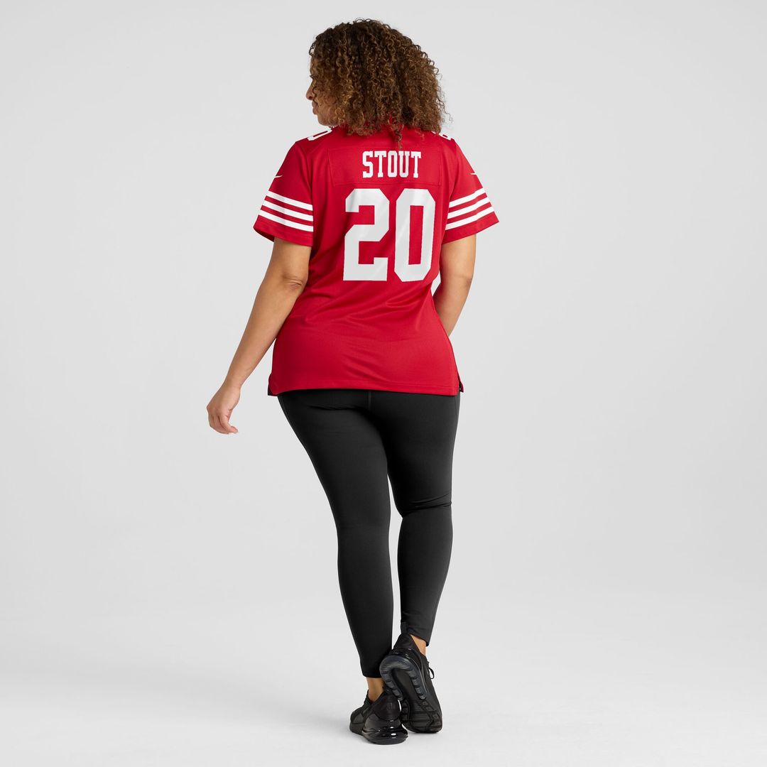 Upton Stout San Francisco 49ers Nike Women's Team Game Jersey -  Scarlet