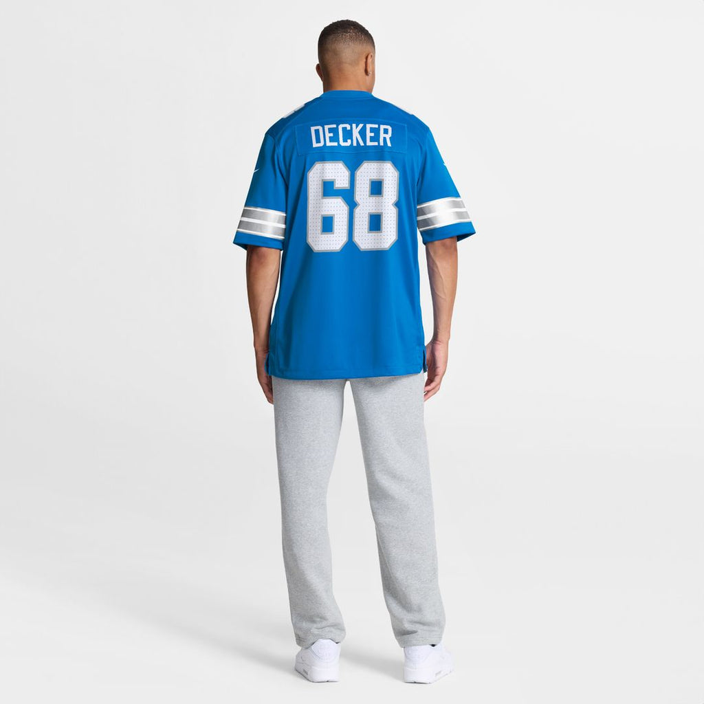 Taylor Decker Detroit Lions Nike Team Game Jersey -  Blue